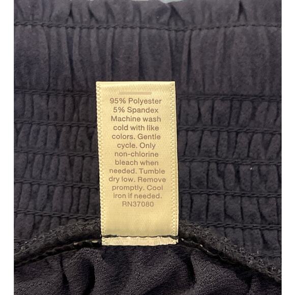 CATO Navy Blue Cropped Wide Waist Band Wide Leg Pants Size M - Picture 5 of 9